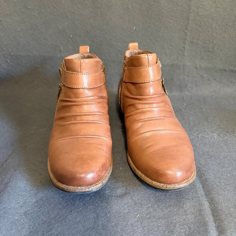 Earth Avani Buckeye Ankle Boots Women 8 Brown Boho Fall Western Cottage Core